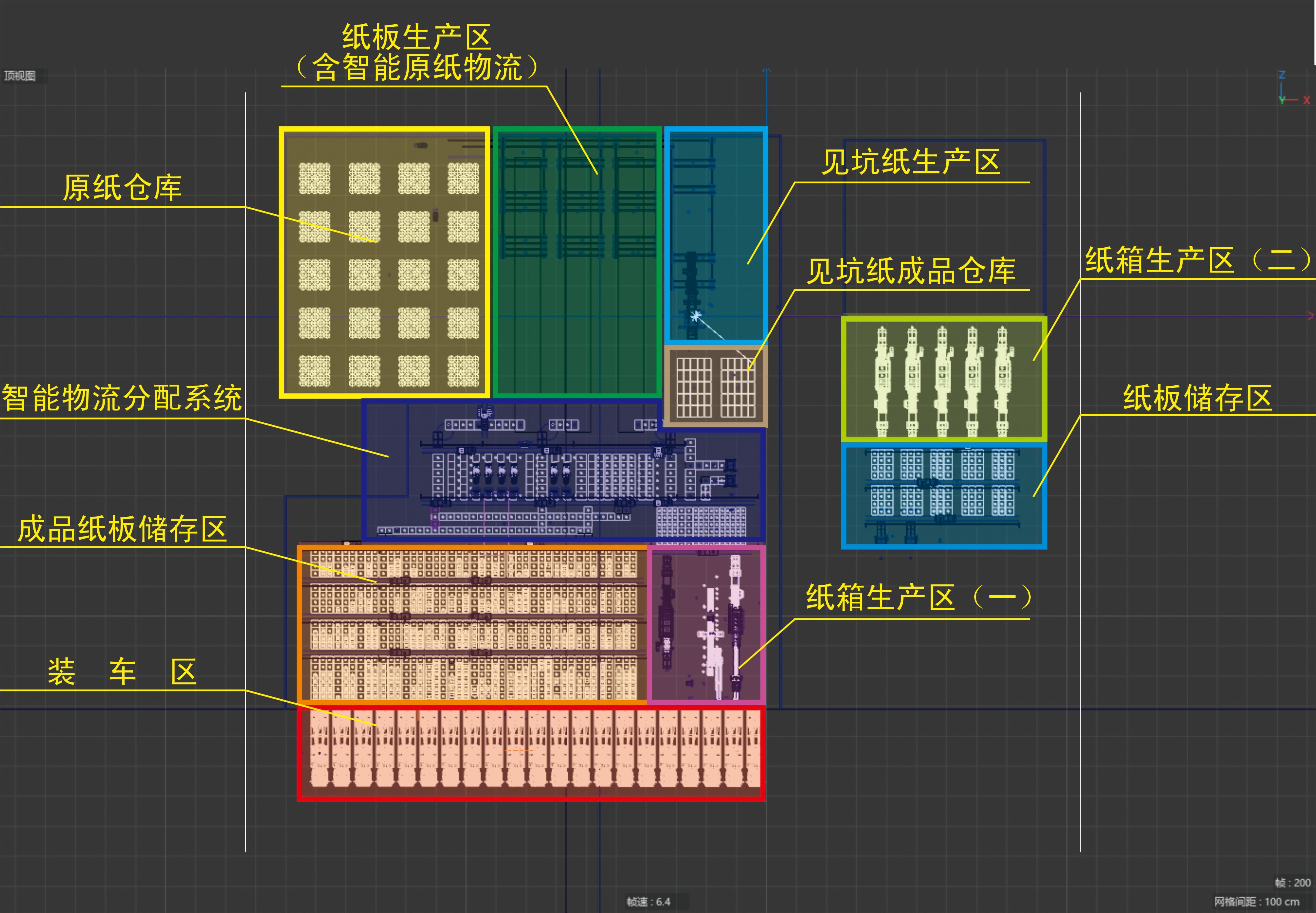 Smart Factory 3D Modeling Produced by Xiamen Xuncheng
