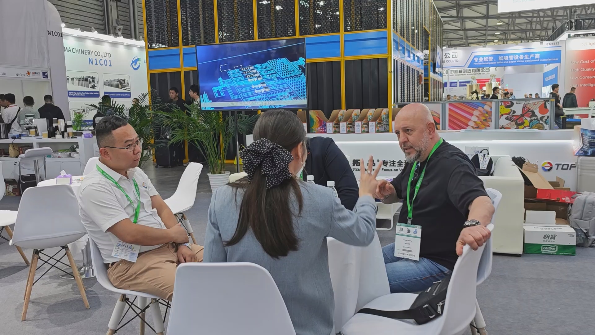 Tuopin using Xiamen Xuncheng's 3D animation at the exhibition