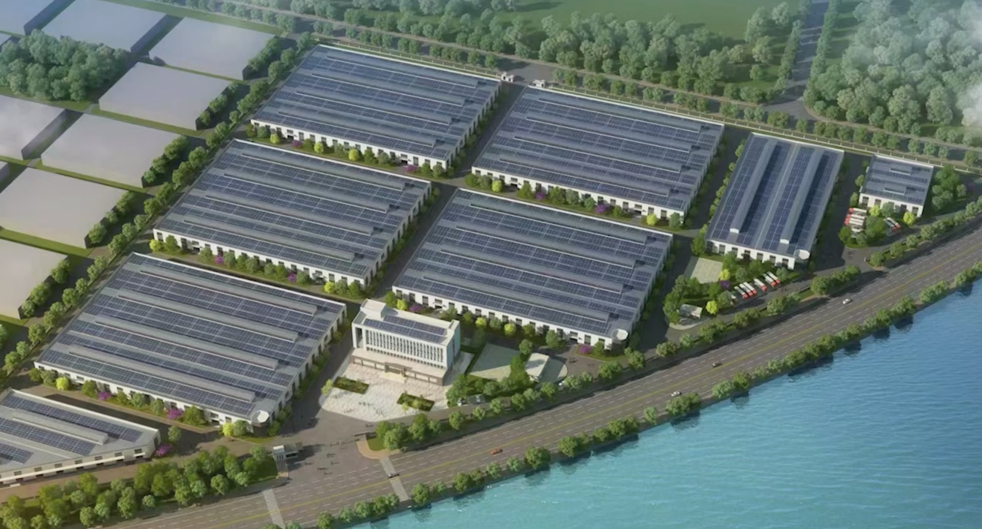 Smart factory 3D animation modeling produced by Xiamen Xuncheng